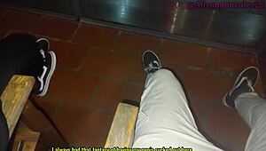 my best friend alisongonzalez26 swallows it all on the balcony