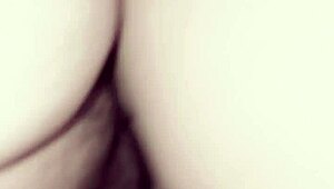 narrative of non-stop rear shots with curvy latina pleading