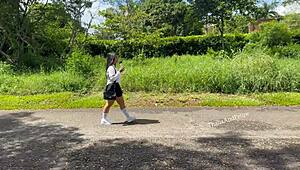 Does this Colombian college girl easily cheat on her long-distance boyfriend with amateur doggystyle?