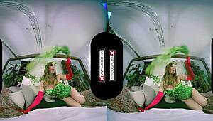 VRCosplayX Dani Jensen as Poison Ivy gets bent over hard