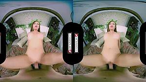 VRCosplayX Dani Jensen as Poison Ivy gets bent over hard