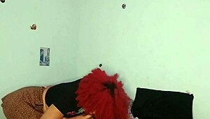 Hot cousin seduces on bed for intense sex session