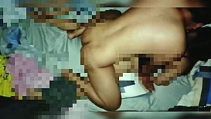 chubby pinay asian gets fucked in bedroom while husband’s on guard duty