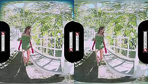 VRCosplayX Dani Jensen as Poison Ivy gets bent over hard