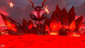 Happy Halloween From Maggie Showing Off Huge Big Tits in Festive Style