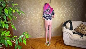 We film a crazy vacation video with hard spanking, moaning teen 18+ brunette covered in cum outdoors.