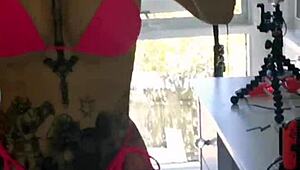 Melody Radford Tries On Micro Bikini Showing Huge Tits