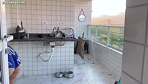 I Hired This Maid, Her Shorts Showed Off An Amazing Butt!