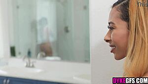 ebony girl, lick my pussy instead of his