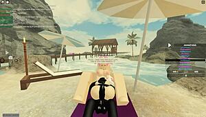 Roblox Babe Shakes Ass, Takes Deepthroat and Anal Riding Hard