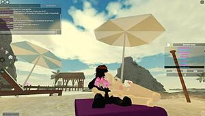 Roblox Babe Shakes Ass, Takes Deepthroat and Anal Riding Hard