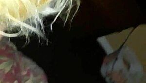 White Slut Sucks My Black Cock Hard