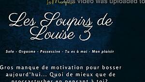 Louise sighs deeply in this french solo audio series, exploring european expressions quietly