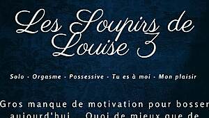Louise sighs deeply in this french solo audio series, exploring european expressions quietly