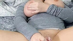 Can You Handle This Brunette's Dirty Talk While She Rams Her Pussy?