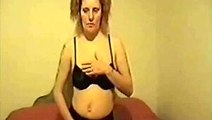 This uncut homemade couple video features handjob, sex, and cumshot in bed 😉