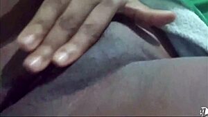 Bathing Myself in Close-Up Homemade Clip, Waiting for Husband to Join Pretty Babysitter