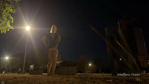 Look at me changing outfits and flashing naked in park