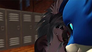 Kan inte sluta knulla den här slynan på gymmet i VRChat