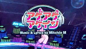 Hatsune Miku's big tits bounce in her revealing bunny costume – or is it nude?