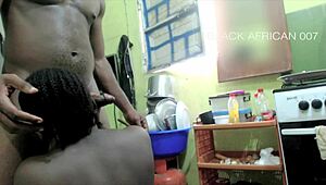 Hot Blowjob In Home Kitchen!