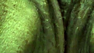 hey, have you seen this ebony wife pleasing her ass with toys in a wild solo session?
