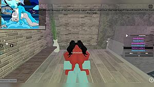 The demon encountered a huge futa in an unexpected encounter