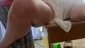 Close Up Office Table Fuck with a Shaking Big Ass
