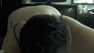 gf gives sloppy blowjob and swallows cum