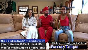 Aria Nicole moans intensely during foley catheter insertion in missionary.