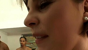 Isabel Enjoys Interracial Threesome Fuck Session Outdoors