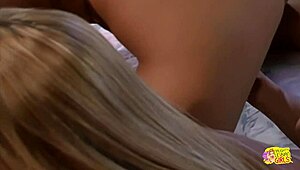 After meeting girls in a bar she took them home to have lesbian group sex