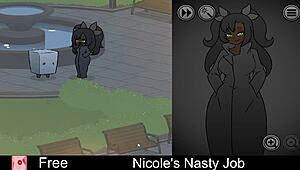 Nicole's nasty job turns intensely erotic