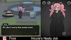 Nicole's nasty job turns intensely erotic