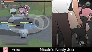 Nicole's nasty job turns intensely erotic