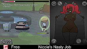 Nicole's nasty job turns intensely erotic