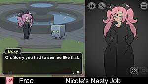 Nicole's nasty job turns intensely erotic