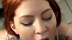 Stepsister Redhead Loves Sucking Monster Cock