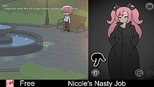Nicole's nasty job turns intensely erotic