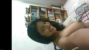 indian desi girl sangita explores her cultural roots in a vibrant setting