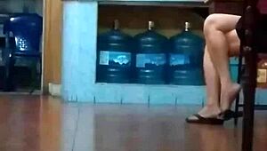 Chinese madurita acts like a total prostitute with her piernudita body exposed?