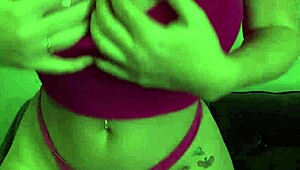 sophie dee playing with her dildo on oily tits, teasing pussy and anal