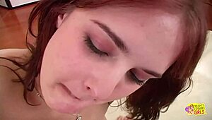 intense strapon fingering and pussy licking on brunette