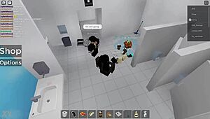 Intense fucking emotions in roblox public restroom