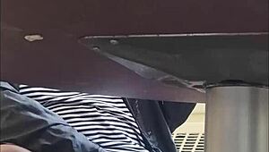 Heart Racing with Shame and Thrill Getting Caught Filming Wife's Wet Pussy Upskirt