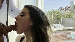 Eden Ivy стене през груб анал с дълбоко гърло, пляскане и мръсна сперма в небрежно забавление