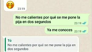 My latina girlfriend tries the cum and loves it on web chat 😍