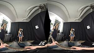 Is Pamela Morrison Riding Hard in WankzVR Reality?