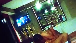 my cousin's ex-wife sucks my dick and licks my balls in the motel