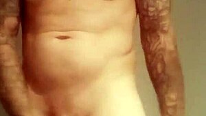 wtfafterlockup update 3 - vid 20240911 152039 - sep 14 2024, tattooed guy with blue eyes masturbates solo